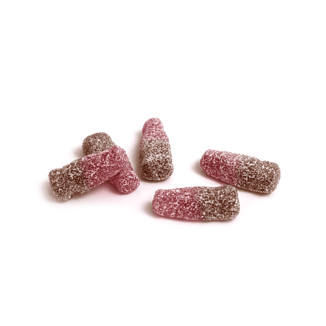 Fizzy Cherry Cola Bottles (Vegan)